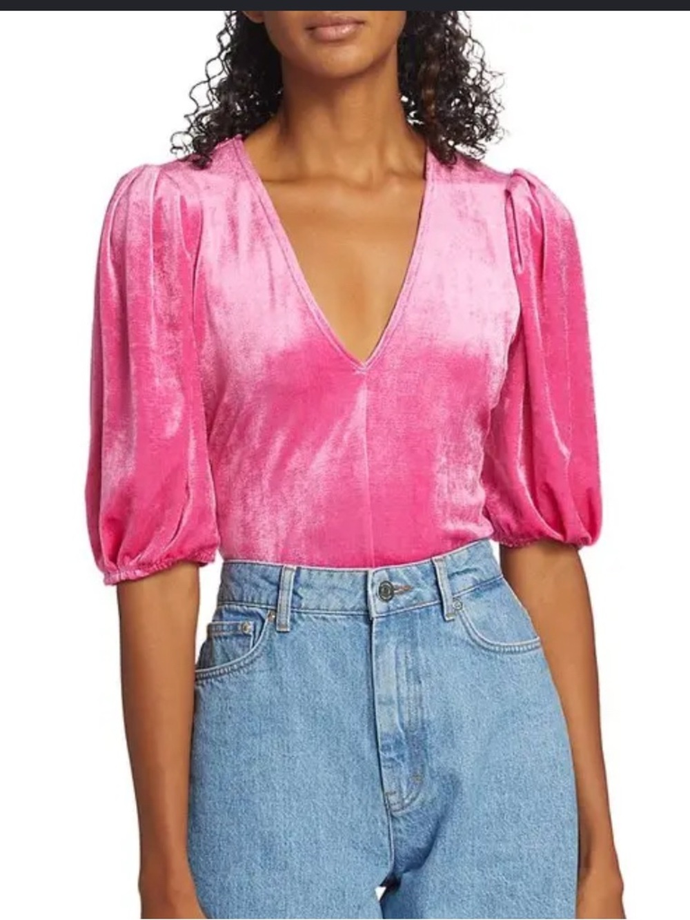 Free People Intimately Dont You Wish Velvet Bodysuit Women's Size Small Pink Y2K